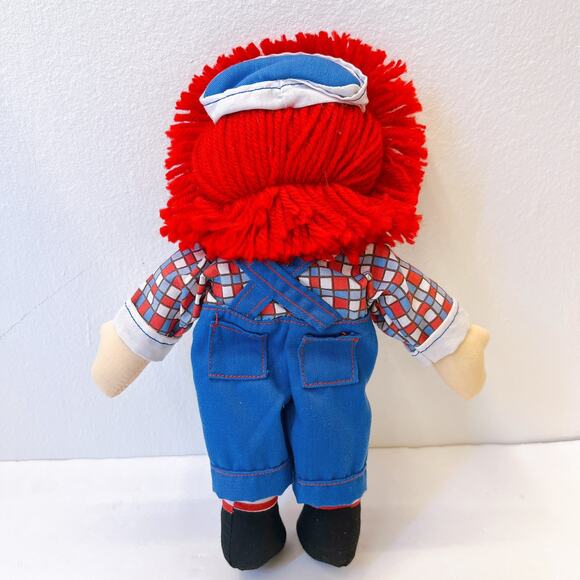 Vintage 2002 Raggedy Andy Doll Rag Doll Gruelle Russ Hasbro 12 Inches - Picture 6 of 7
